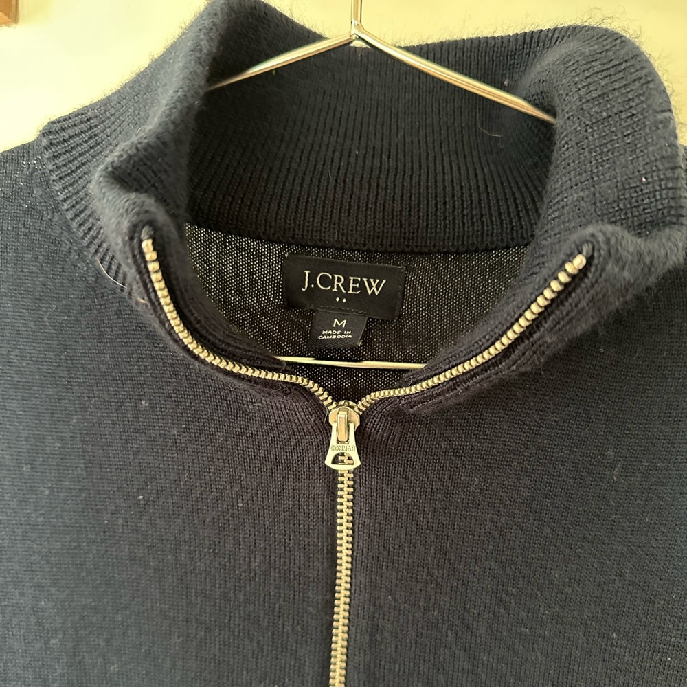 Merino wool quarter zip